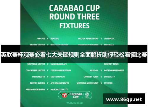英联赛杯观赛必看七大关键规则全面解析助你轻松看懂比赛